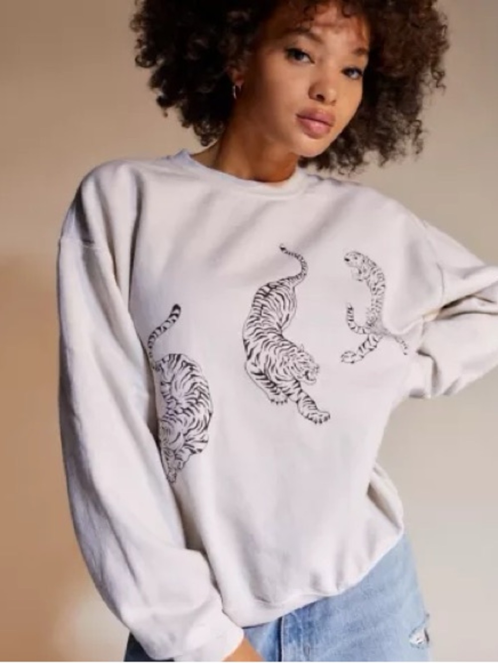 Project Social T Tiger Pullover Sweatshirt | Urban Outfitters